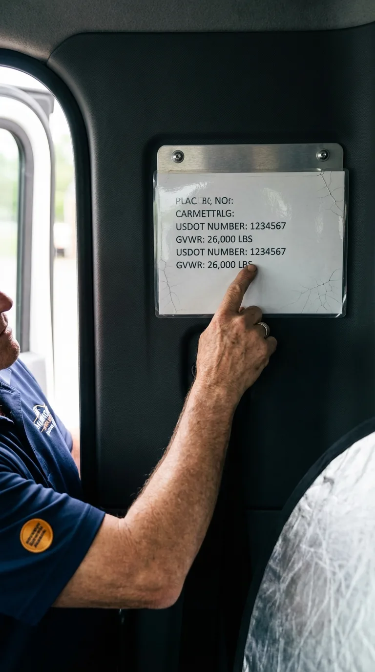 USDOT licensing placard verification in East Setauket